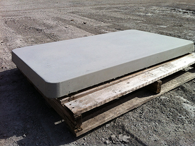 Precast concrete generator pad